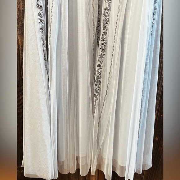 New Light Blue Beaded Gown - Picture 5 of 6